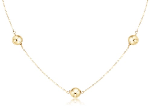 choker simplicity chain gold - classic 8mm gold by enewton