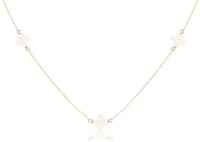 choker simplicity chain gold - signature cross off-white by enewton