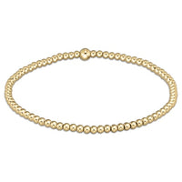 classic gold 2.5mm bead bracelet by enewton