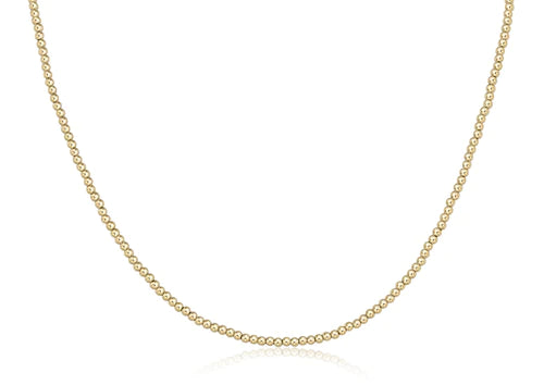 17" choker classic gold 2.5mm bead by enewton