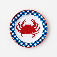 "Enamel" Crab Appetizer Plate, Melamine, 6.75"
