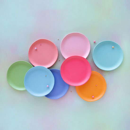 Rainbow Platter, Melamine, 16", 8 Colors