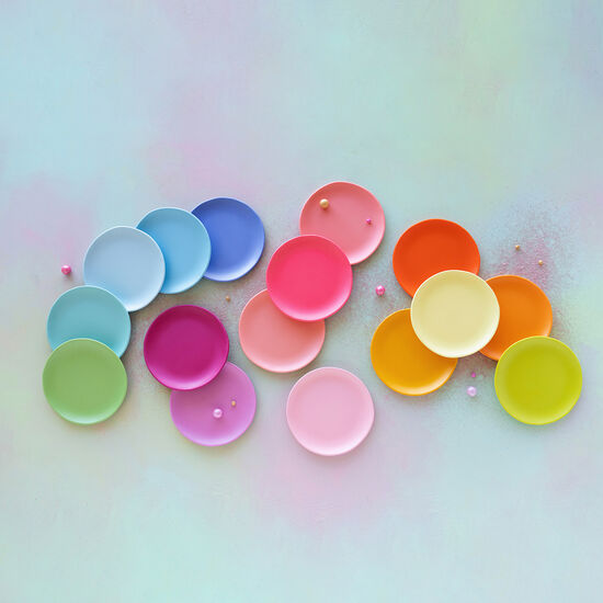 Rainbow Salad Plate, Melamine, 8.75", 16 Colors