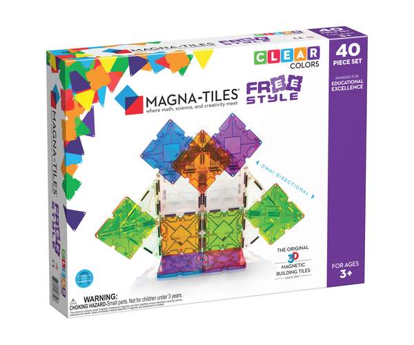 MAGNA-TILES X FREESTYLE - 40 PIECE SET - A. Dodson's