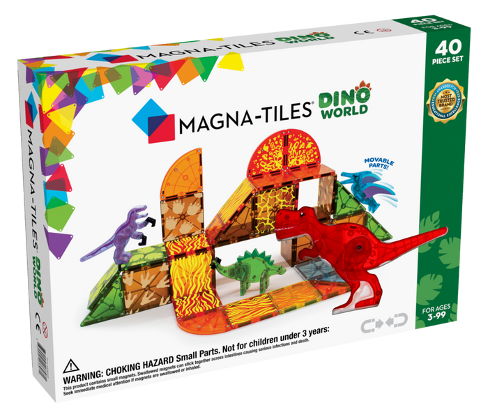 MAGNA-TILES Dino World 40-Piece Set