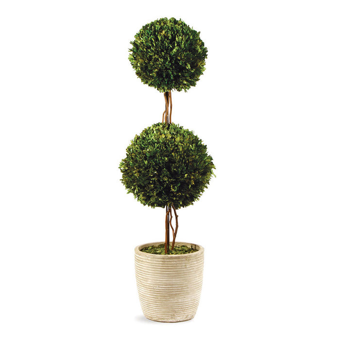 BOXWOOD DOUBLE SPHERE TOPIARY 28" BY NAPA HOME & GARDEN