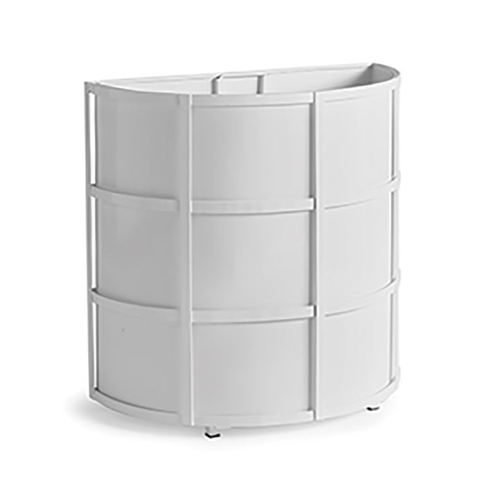 FREMONT DEMILUNE PLANTER SHORT - WHITE BY NAPA HOME & GARDEN