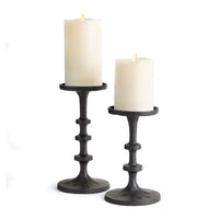 ABACUS PETITE CANDLE STANDS - BRONZE, SET OF 2 BY NAPA HOME & GARDEN