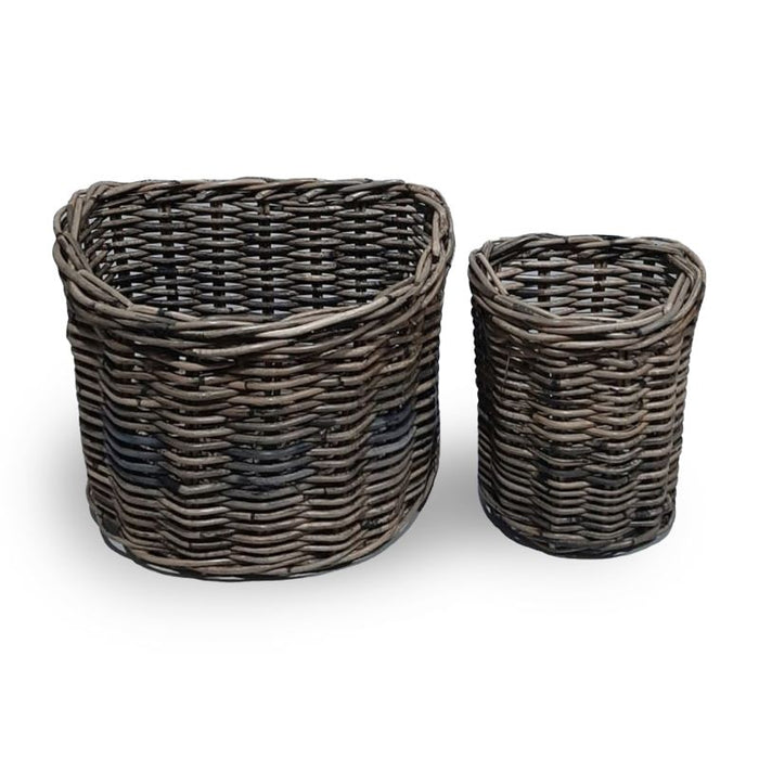 NORMANDY DEMILUNE BASKETS, SET OF 2 BY NAPA HOME & GARDEN