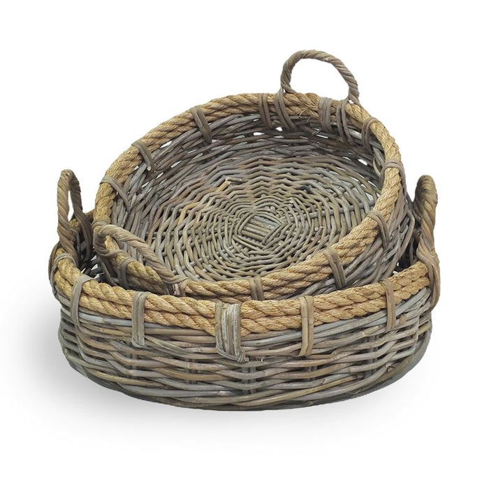 SONOMA LOW BASKETS, SET OF 2 BY NAPA HOME & GARDEN