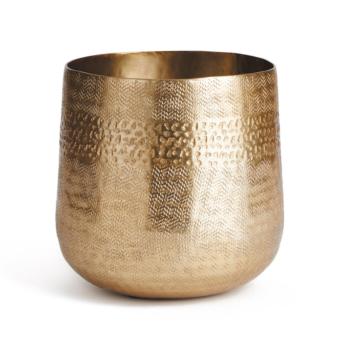 EMBERLYNN CACHEPOT GOLD SMALL BY NAPA HOME & GARDEN