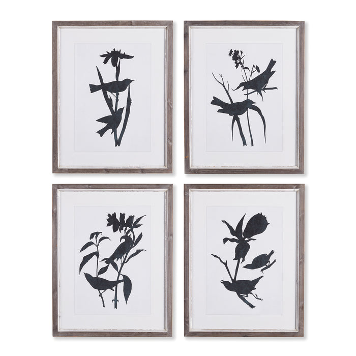 BIRD SILHOUETTE PRINTS, SET OF 4 BY NAPA HOME & GARDEN