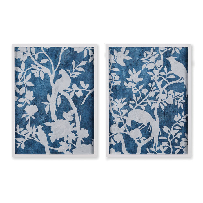 AVIARY CYANO PRINTS, SET OF 2 BY NAPA HOME & GARDEN