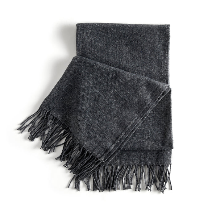 AVERIE WOVEN THROW - CHARCOAL BY NAPA HOME & GARDEN