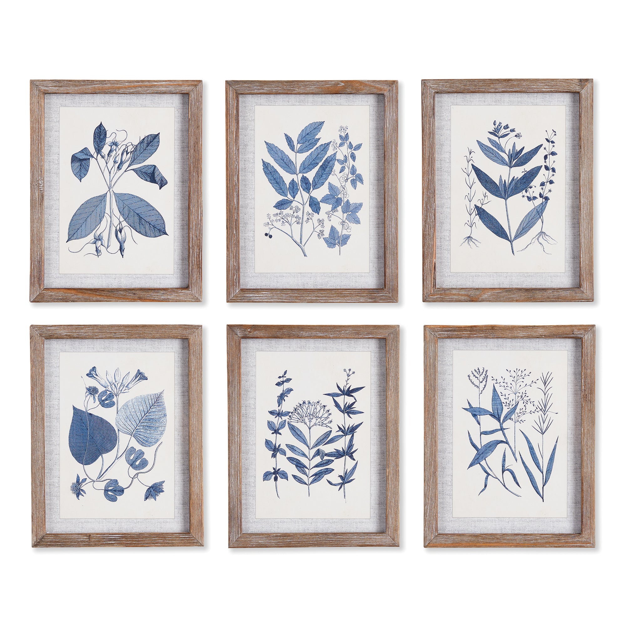 BLUE LEAF PETITE PRINTS, SET OF 6 BY NAPA HOME & GARDEN - A. Dodson's