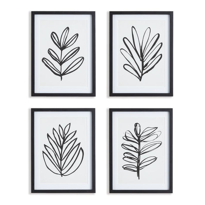 SKETCHED LEAF PRINTS, SET OF 4 BY NAPA HOME & GARDEN