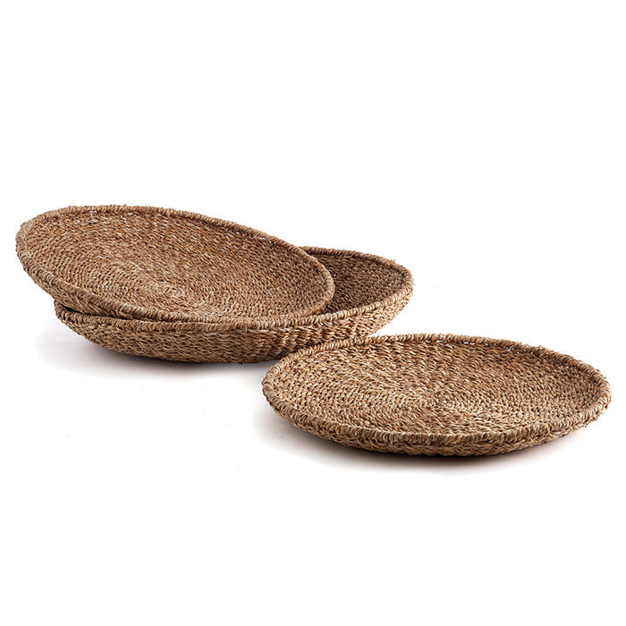 SEAGRASS ROUND TRAYS, SET OF 3 BY NAPA HOME & GARDEN