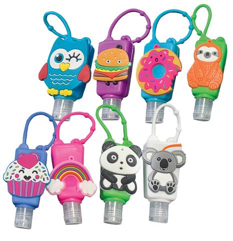 Kid's Cotton Candy Scented Hand Sanitizer w/ Silicone Holder