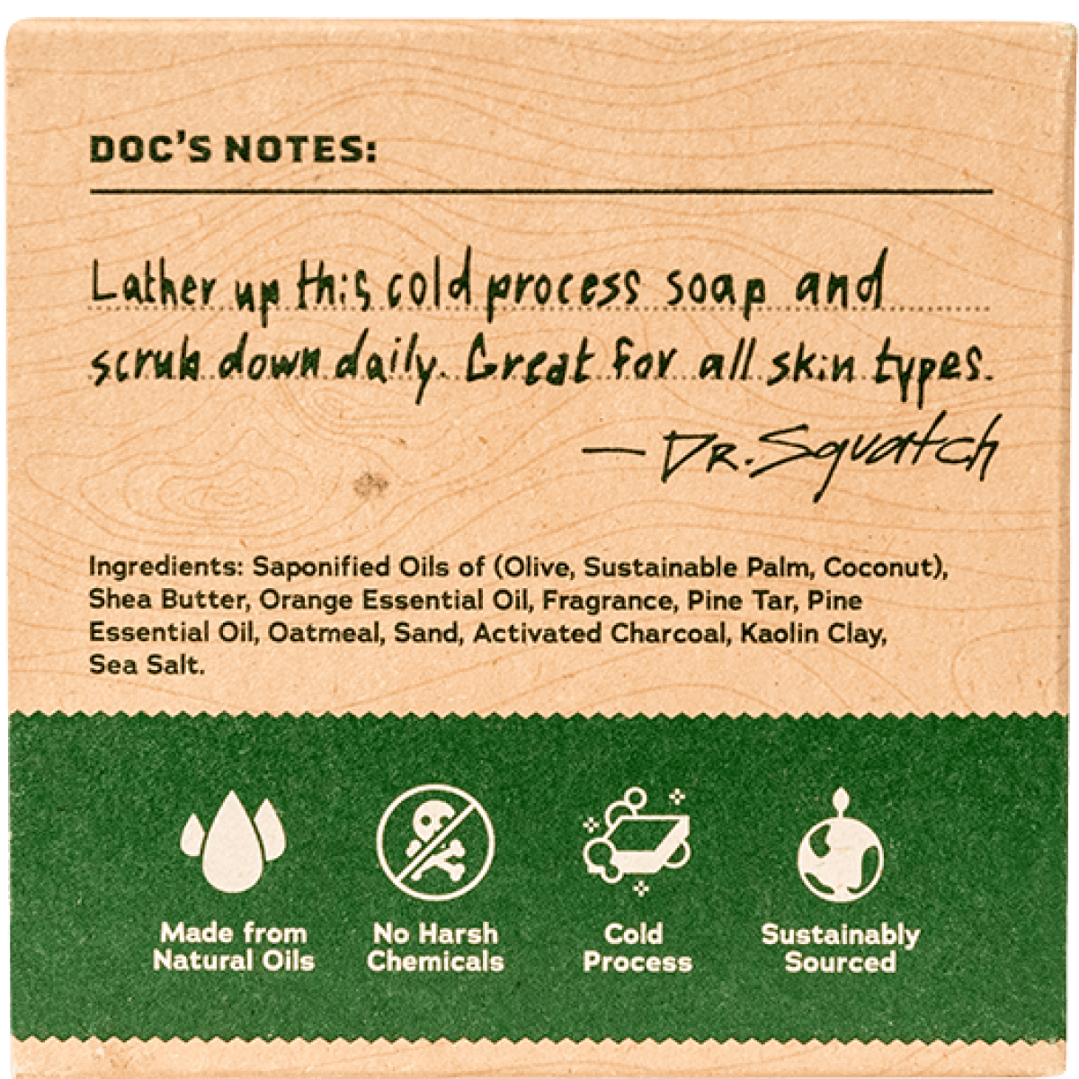 DR. SQUATCH BAR SOAP - PINE TAR - A. Dodson's