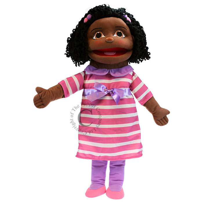 Medium Girl Dark Skin Tone Puppet