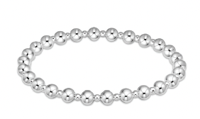 classic grateful pattern 5mm bead bracelet - sterling by enewton