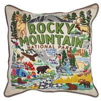 ROCKY MOUNTAIN PILLOW BY CATSTUDIO