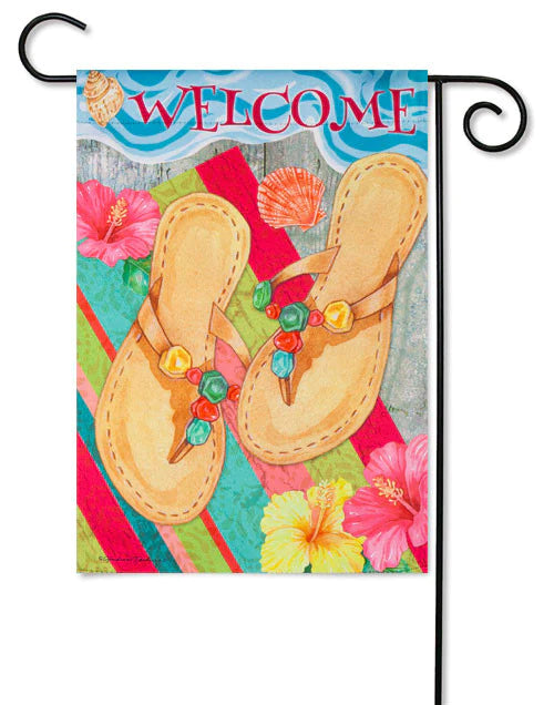 Beach Break Garden Suede Flag