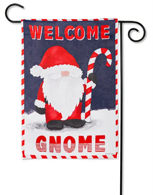 Santa Gnome Garden Suede Flag - A. Dodson's