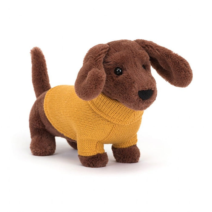 Sweater Sausage Dog Yellow By Jellycat