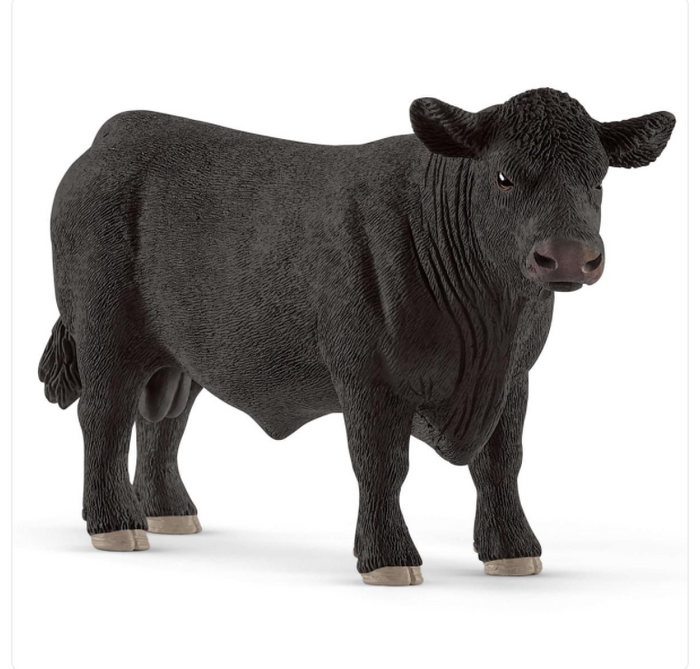 BLACK ANGUS BULL BY SCHLEICH