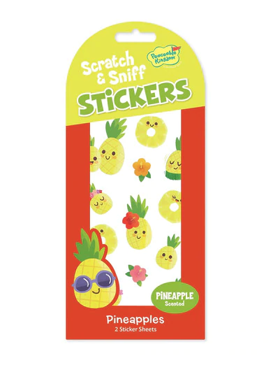 SCRATCH AND SNIFF - PINEAPPLE STICKERS