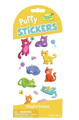 PUFFY PLAYFUL KITTIES STICKERS