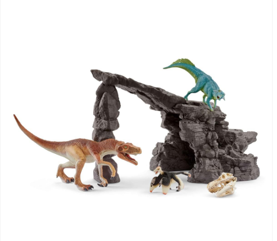 DINO SET WITH CAVE BY SCHLEICH