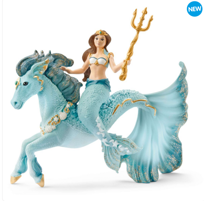 MERMAID EYELA ON UNDERWATER HORSE BY SCHLEICH