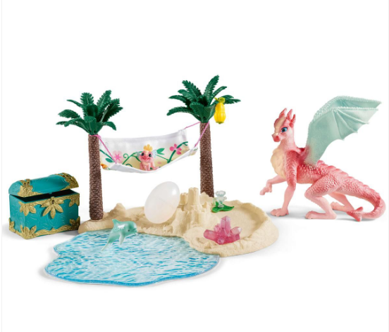 DRAGON ISLAND WITH TREASURE BY SCHLEICH