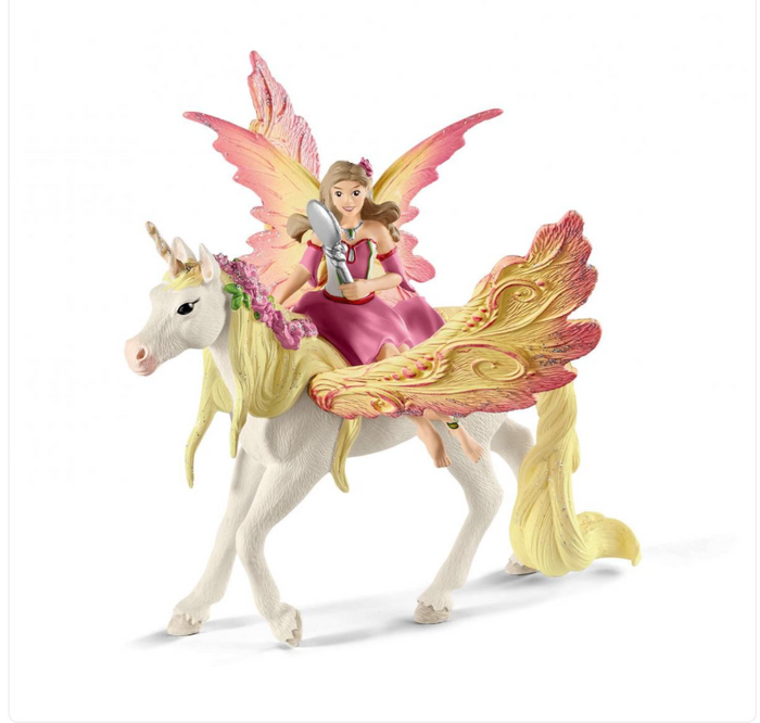 FAIRY FEYA WITH PEGASUS UNICORN BY SCHLEICH