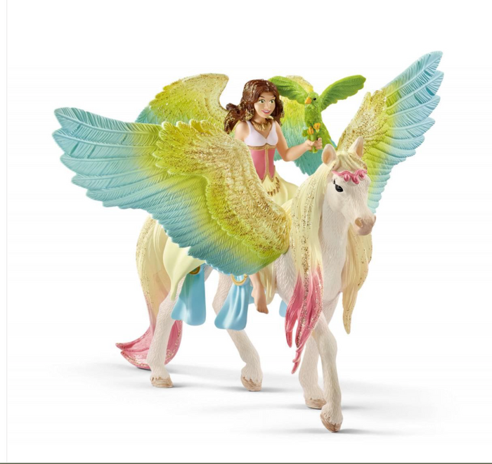 FAIRY SURAH WITH GLITTER PEGASUS BY SCHLEICH