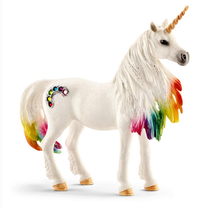 RAINBOW UNICORN, MARE BY SCHLEICH