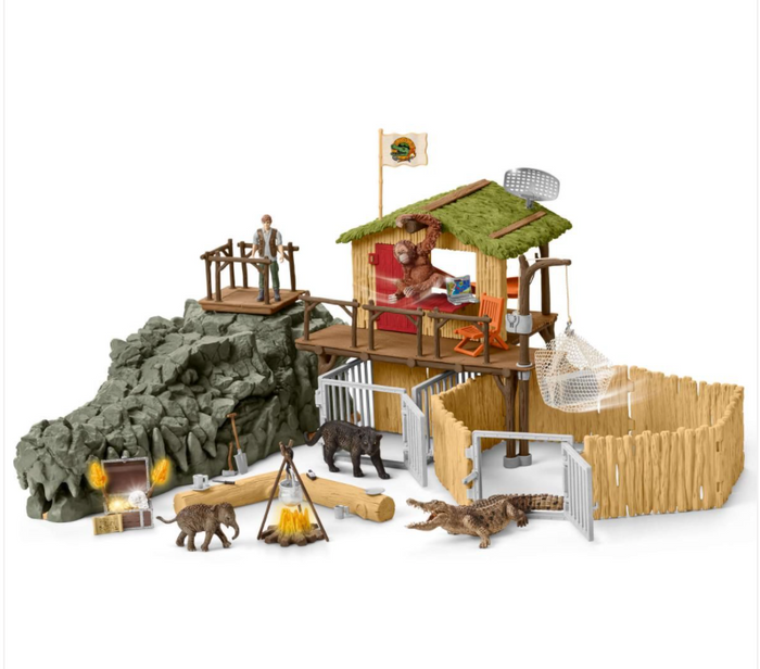 CROCO JUNGLE RESEARCH STATION BY SCHLEICH