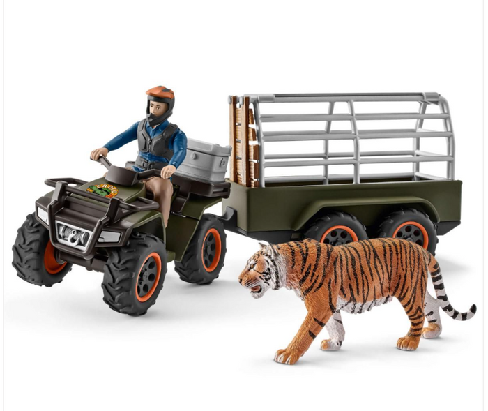 QUAD BIKE WITH TRAILER AND RANGE BY SCHLEICHR