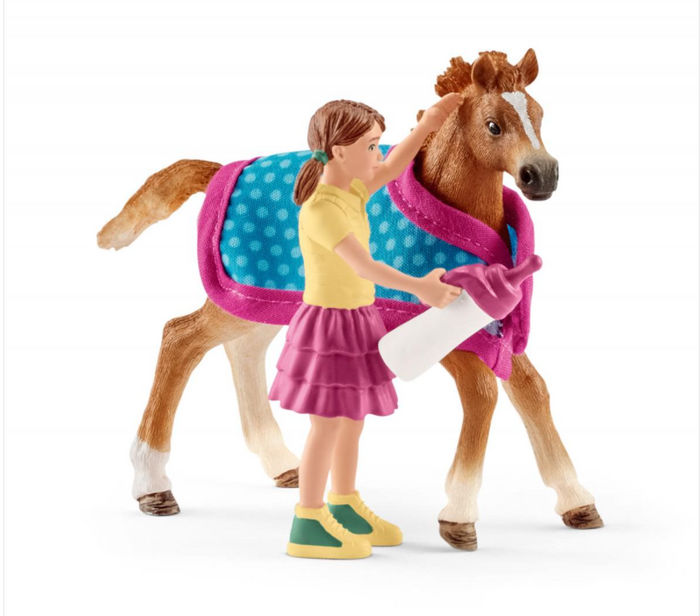 FOAL WITH BLANKET BY SCHLEICH