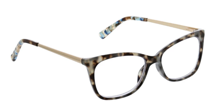 PEEPERS SEE THE BEAUTY READERS - GRAY TORTOISE