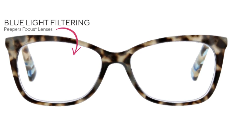 PEEPERS SEE THE BEAUTY READERS - GRAY TORTOISE - A. Dodson's
