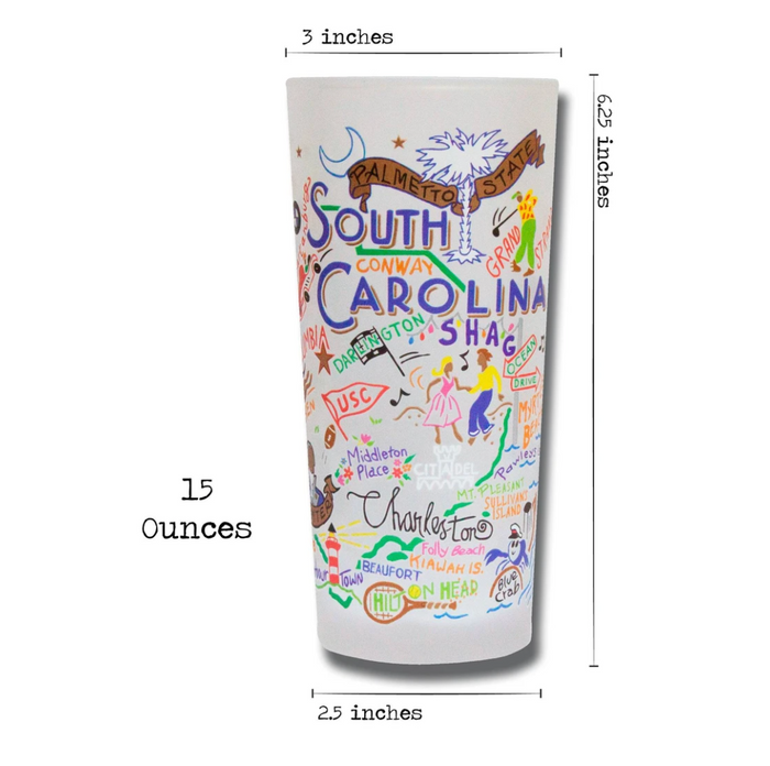 SOUTH CAROLINA GLASS BY CATSTUDIO