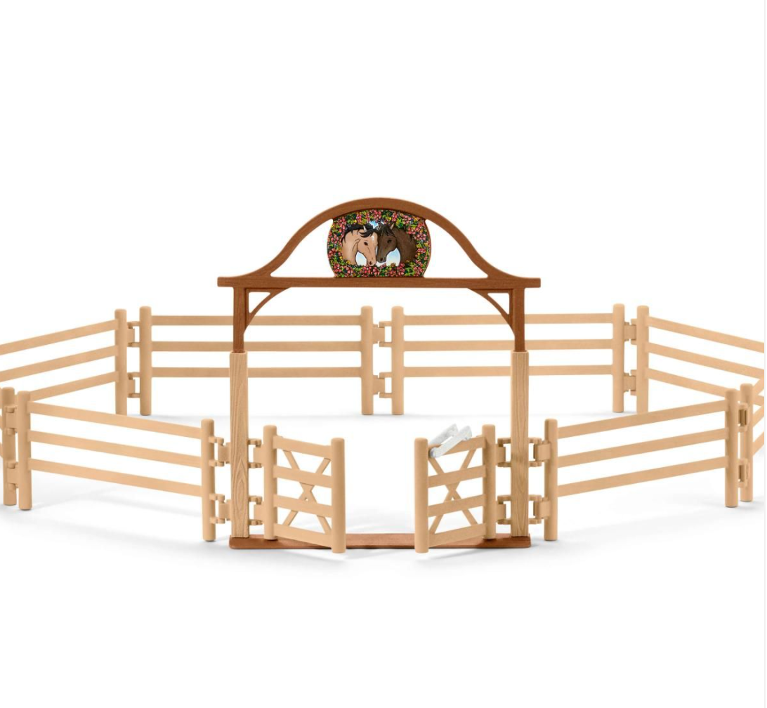 PADDOCK WITH ENTRY GATE BY SCHLEICH - A. Dodson's