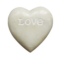 Soapstone Heart with Engraved "Love"