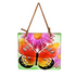 4.5" Handpainted Embossed Glass Floral Botanicals Suncatcher