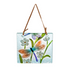 4.5" Handpainted Embossed Glass Floral Botanicals Suncatcher