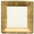GROSGRAIN GOLD LEAF SQUARE PAPER PLATES - A. Dodson's