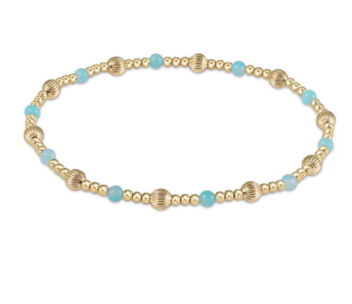dignity sincerity pattern 4mm bead bracelet - amazonite by enewton
